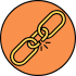 A broken chain link symbolizing weak or failed integrations between systems.