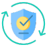 A padlock symbol, representing security risks and compliance concerns.