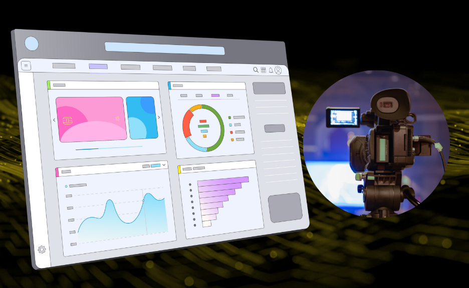 Visualization of media and entertainment analytics for audience classification, behavior analysis, content performance,
																and predictions.