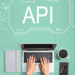 An illustration explaining REST (Representational State Transfer) as an architectural style, with a focus on how REST APIs facilitate communication between applications over a network.