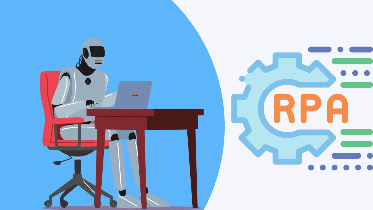 Robotic Process Automation (RPA) explained as a technology that automates repetitive tasks using software bots, enhancing efficiency and productivity in businesses.